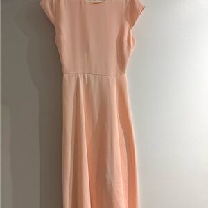 Babaton Peach Midi Dress